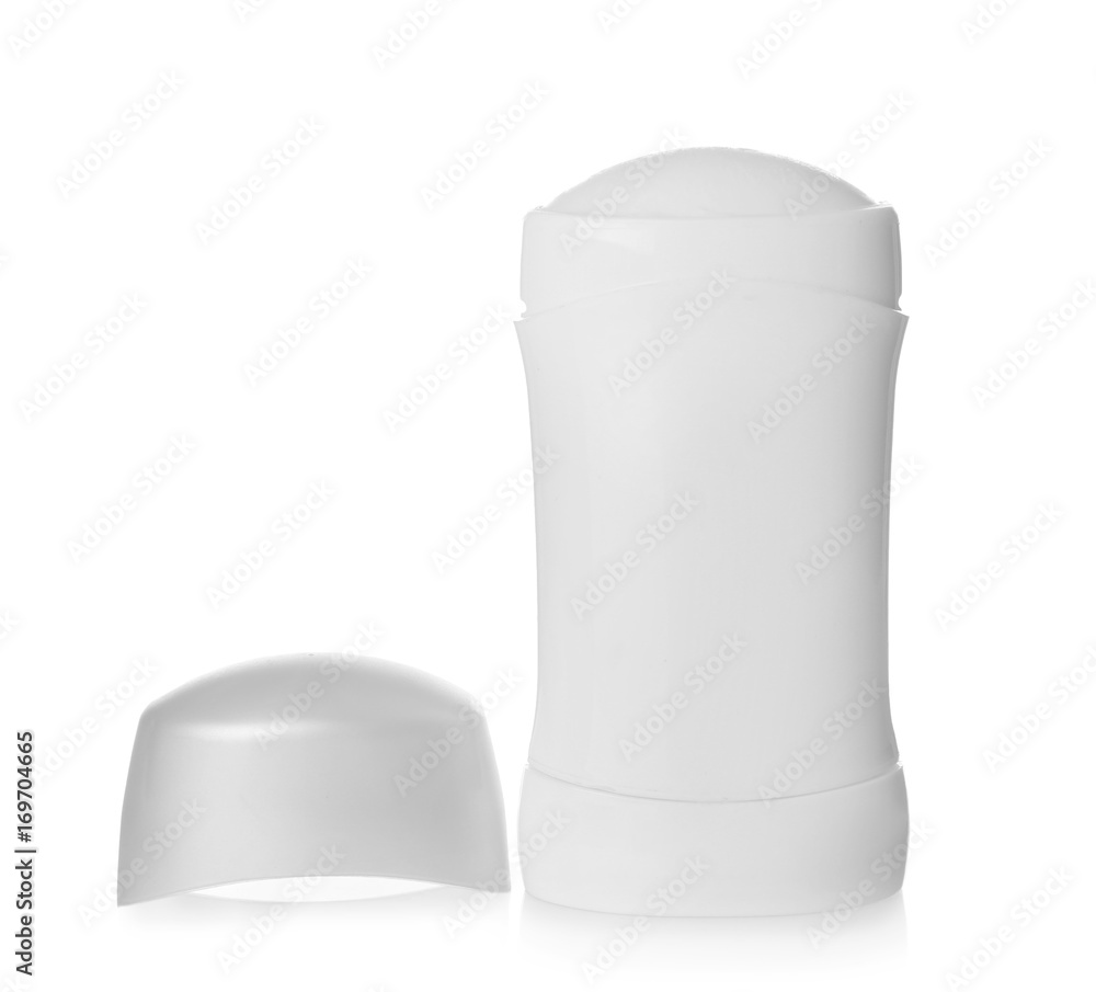 Female deodorant on white background Female deodorant on white background