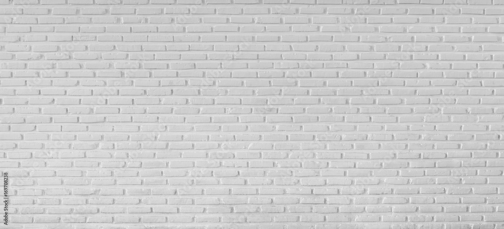 Pattern of white brick wall for background and textured, White wall background Pattern of white brick wall for background and textured, White wall background