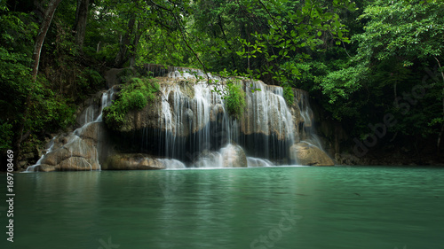 Erawan waterfall located Khanchanaburi province, Thailand