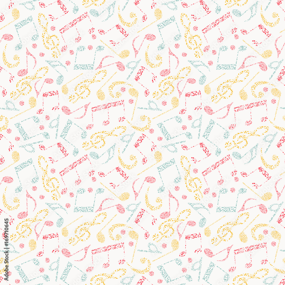 Seamless pattern of music Seamless pattern of music