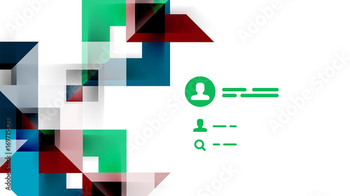 Free Download Business presentation geometric template - GFXLoad