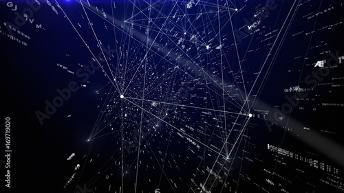 Abstract data connection background, technology concept
