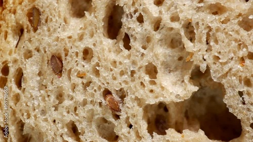 Wallpaper Mural Brot - Geschnittenes Vollkornbrot - Makro Aufnahme Torontodigital.ca