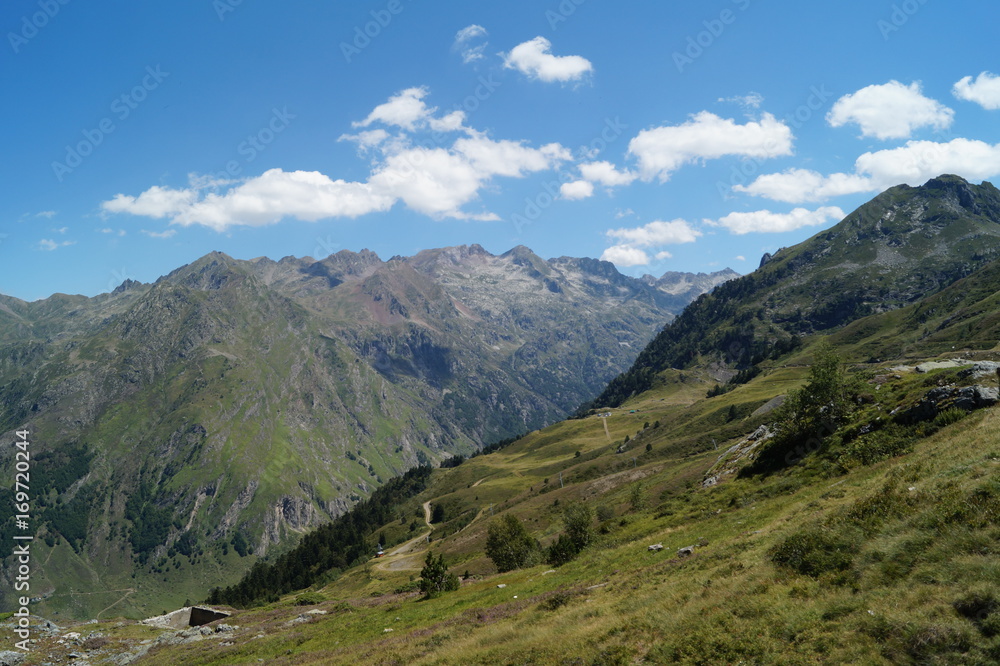 Pyrénées, lac, ciel, bleu, amour, beauté, lac, montagnard, artouste