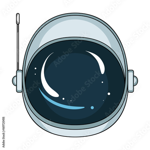 Protective helmet cosmonaut. Space technology single icon in cartoon style vector symbol stock illustration web.