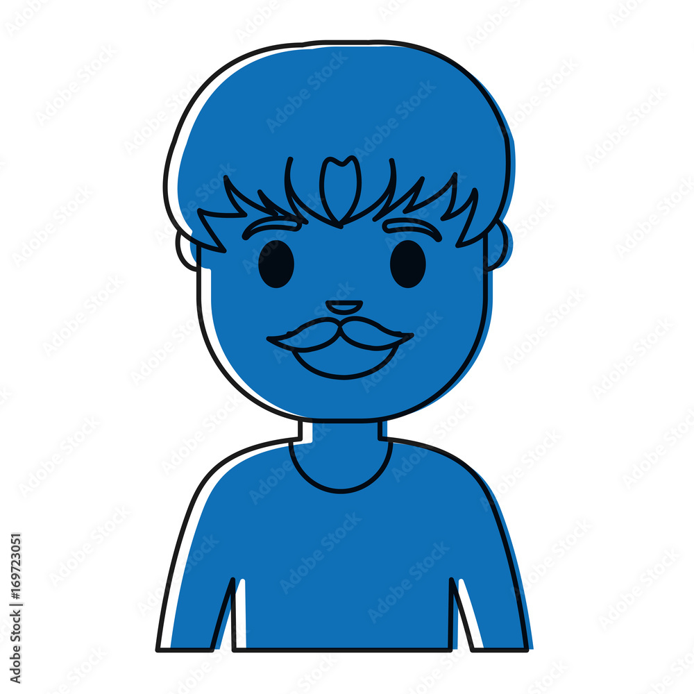 cartoon man smiling icon over white background colorful design vector illustration cartoon man smiling icon over white background colorful design vector illustration