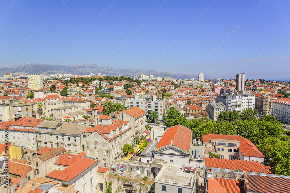 Roofs of houses in Split.