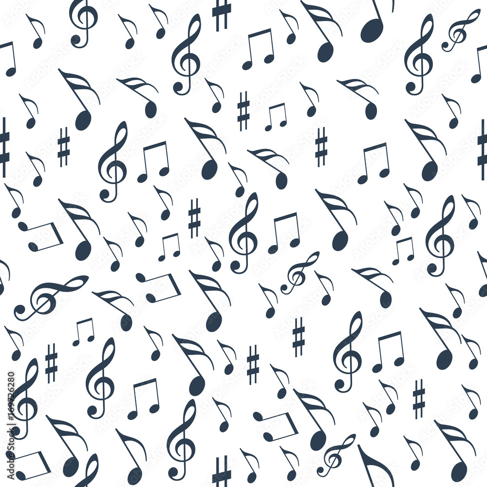 seamless pattern music