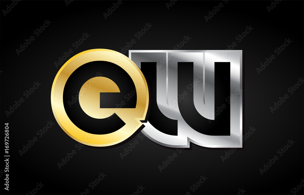 gold silver letter joint logo icon alphabet design gold silver letter joint logo icon alphabet design