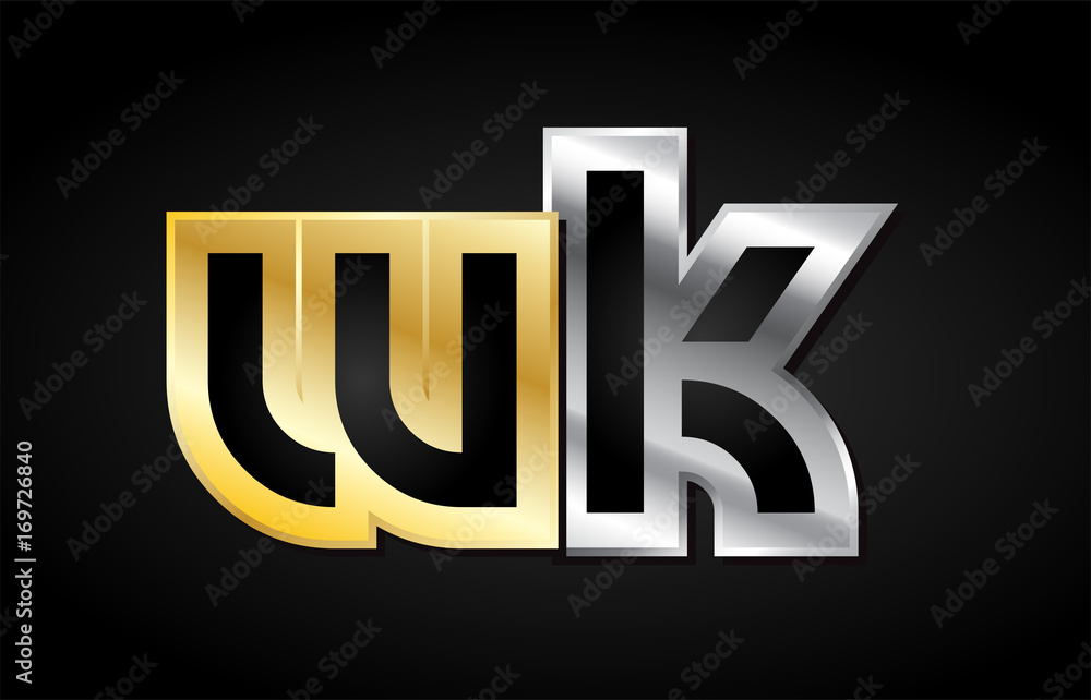 gold silver letter joint logo icon alphabet design gold silver letter joint logo icon alphabet design