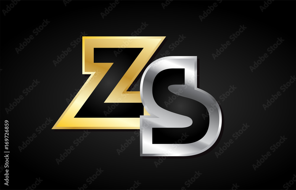 gold silver letter joint logo icon alphabet design gold silver letter joint logo icon alphabet design