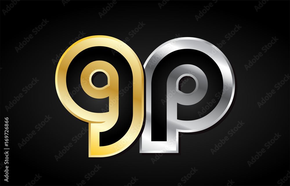 gold silver letter joint logo icon alphabet design gold silver letter joint logo icon alphabet design