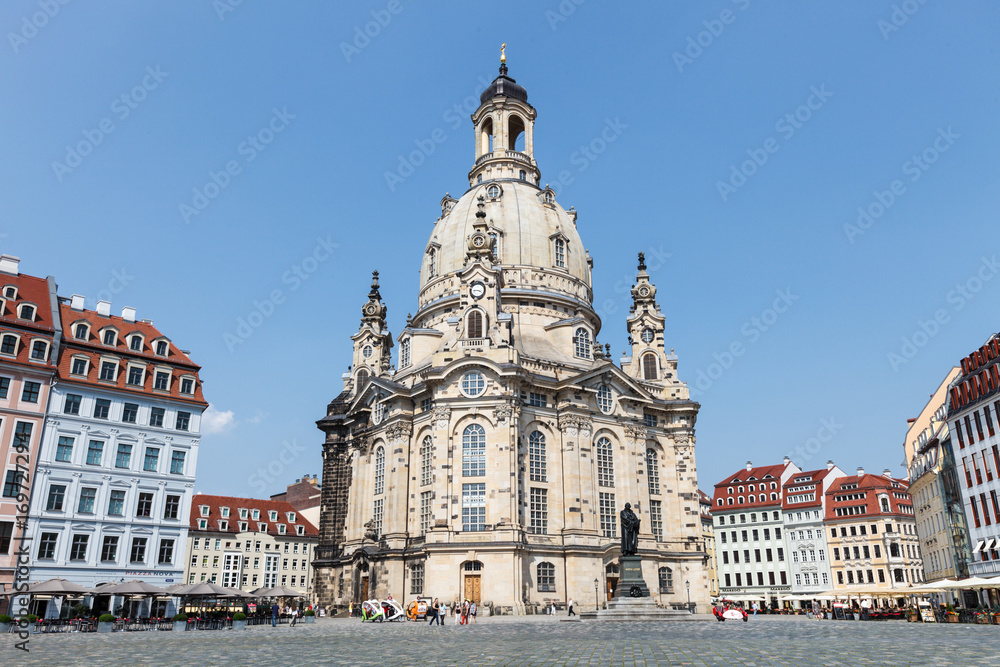 DRESDEN, GERMANY - June, 2016: Dresden - Frauenkirche, Germany