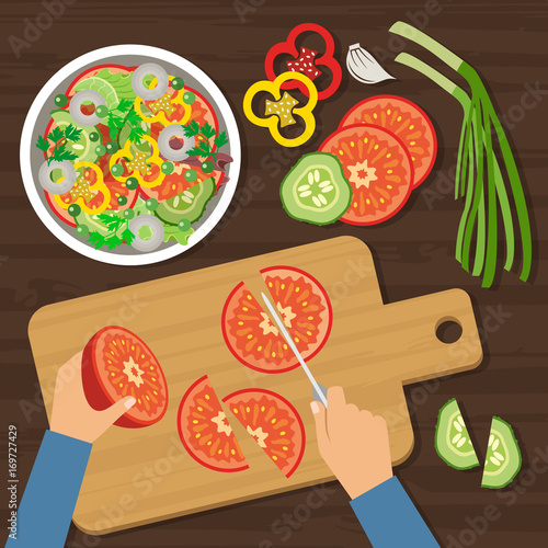 Top view cooking