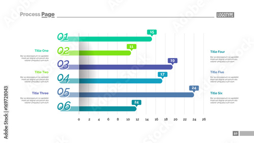 Horizontal bars slide template