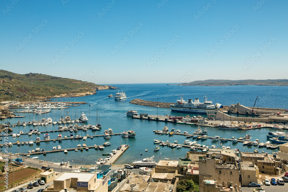 ships and boats in the Port of Mgarr