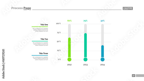 Timeline bar slide template