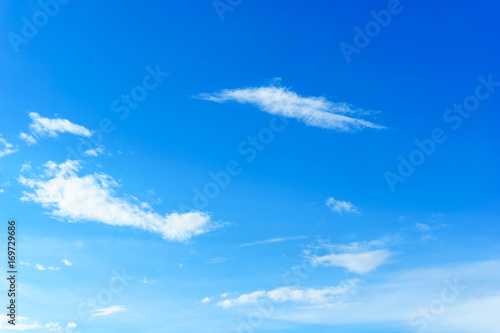 Beautiful and Amazing.Blue sky with clouds and sunshine for background