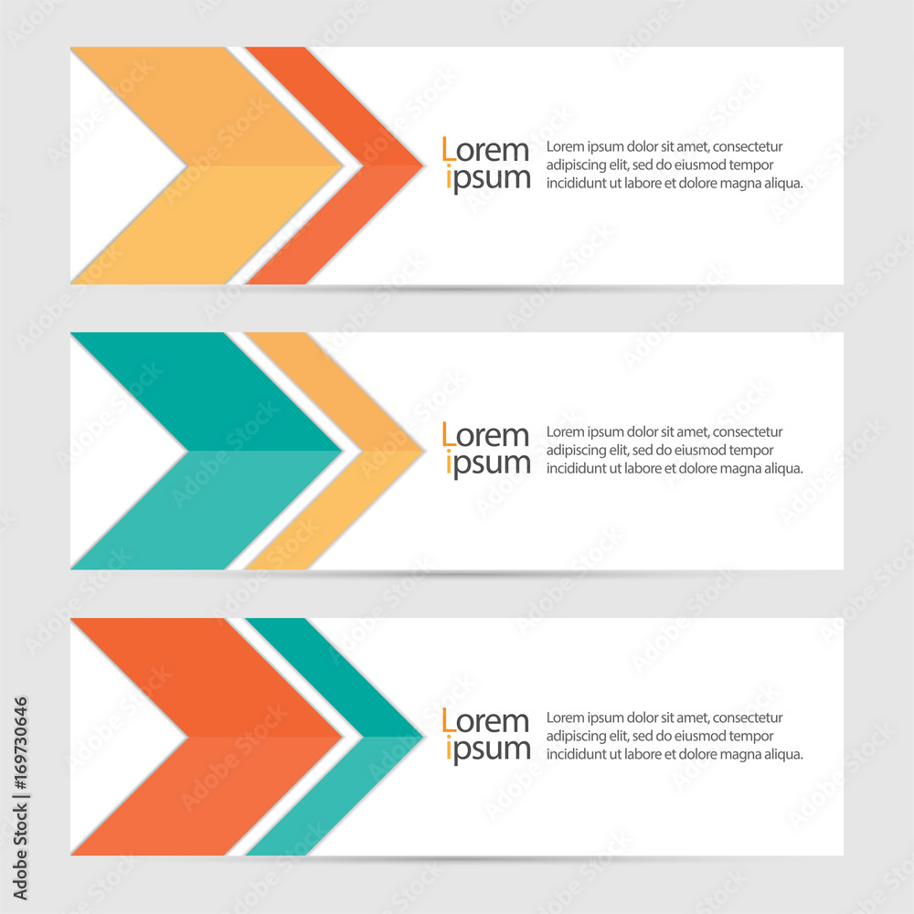 Collection of arrow set business banner template, banner flat design vector illustration. Collection of arrow set business banner template, banner flat design vector illustration.