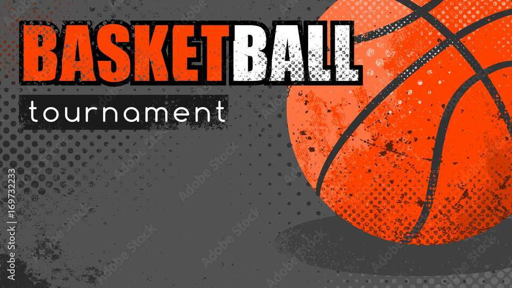 Fototapeta premium Basketball grunge