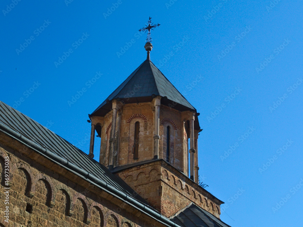 Tower of main Church in Monastery complex Privina Glava, Sid, Serbia