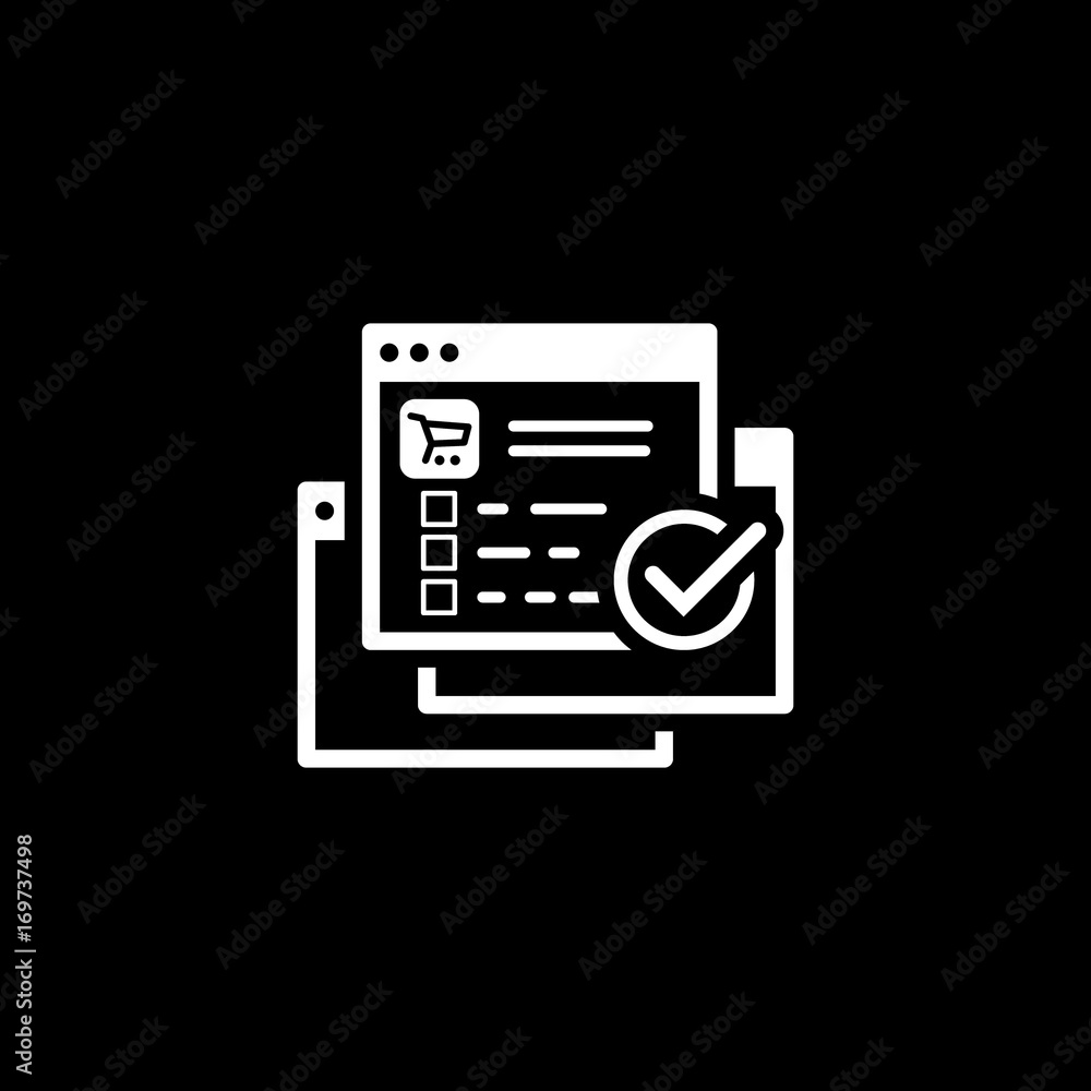 Order Processing Icon. Flat Design. Order Processing Icon. Flat Design.