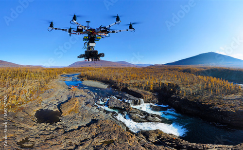 Fotografija Octocopter, copter, drone