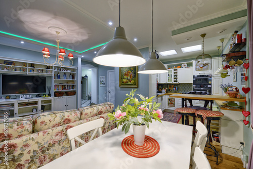 Living room interior in modern house.