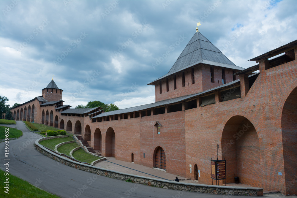 the walls of Nizhny Novgorod Kremlin