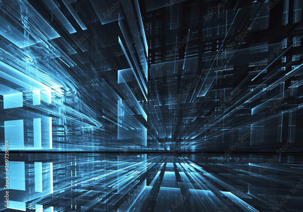 Obraz premium Abstract technology illustration, illustration