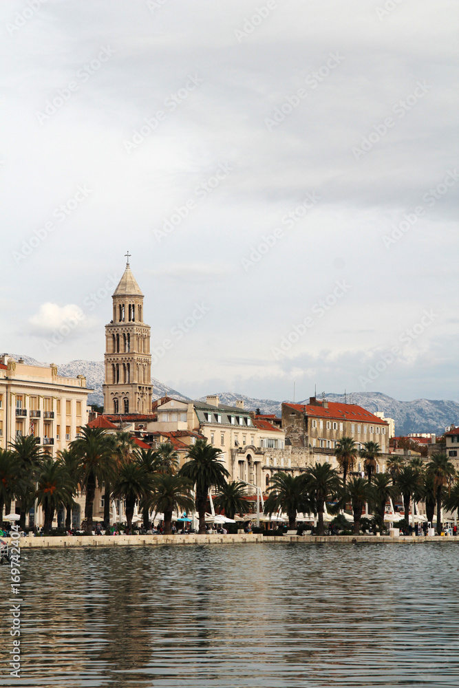 Fototapeta premium Split promenade, Croatia 