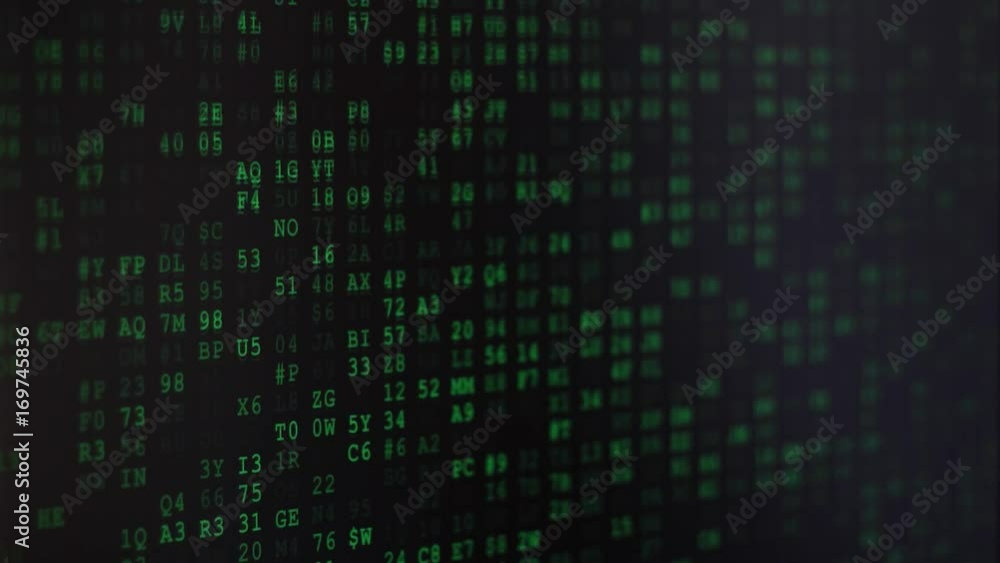 Binary Code Screen Binary Code Screen