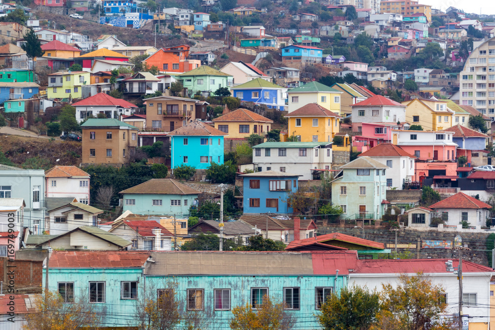 Colorful Houses in Valparaiso