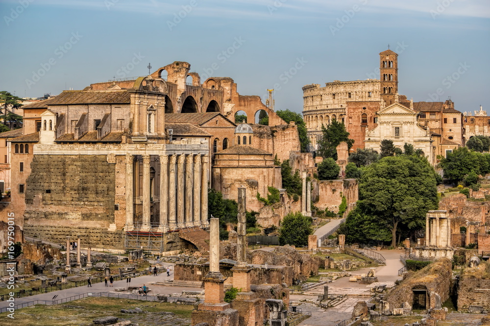Rom, Forum Romanum und Colosseum