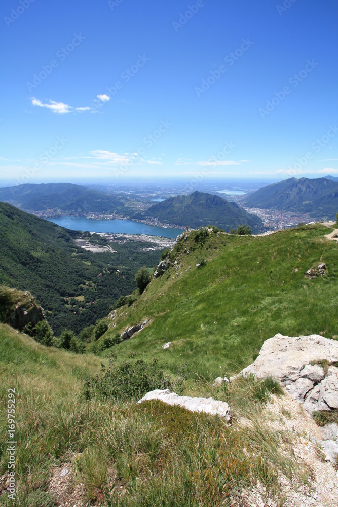 Fototapeta premium lake como landscape mountain Lecco