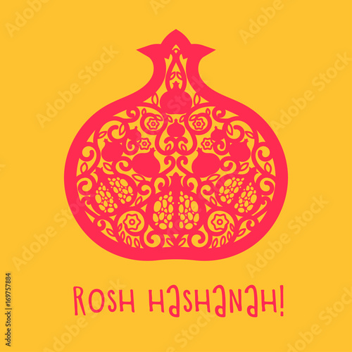 Rosh hashana - Jewish New Year greeting card 