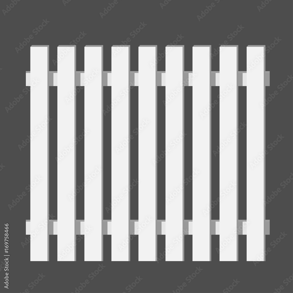 Wooden fence. section. vector illustration Wooden fence. section. vector illustration
