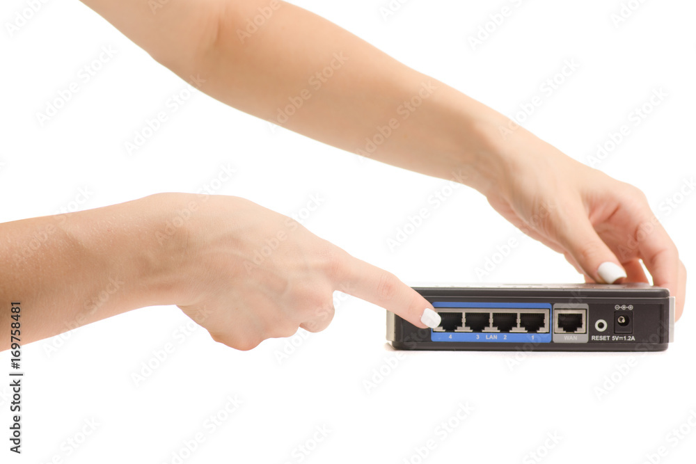 Female hands router Female hands router