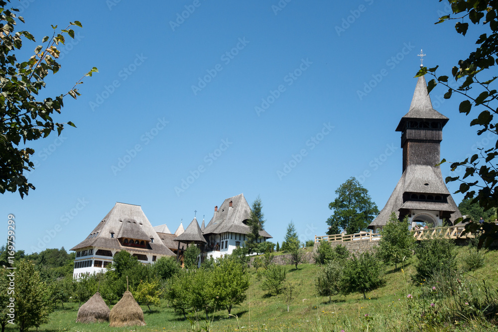 July 9th, 2017 - Barsana wooden monastery, Maramures, Romania. Barsana monastery is one of the main point of interest in Maramures area. July 9th, 2017 - Barsana wooden monastery, Maramures, Romania. Barsana monastery is one of the main point of interest in Maramures area.