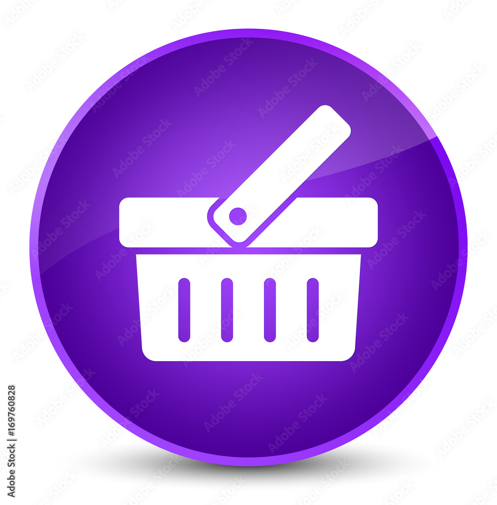 Shopping cart icon elegant purple round button Shopping cart icon elegant purple round button