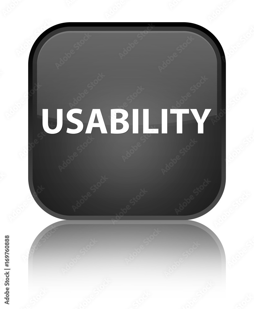 Usability special black square button Usability special black square button