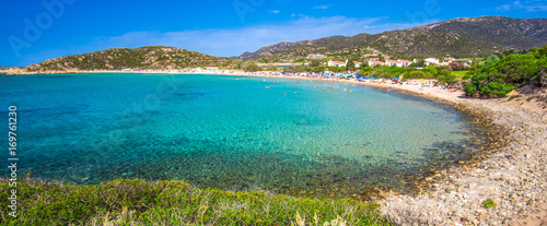 Fototapeta Naklejka Na Ścianę i Meble -  Sa Colonia beach, Chia resort, Sardinia, Italy