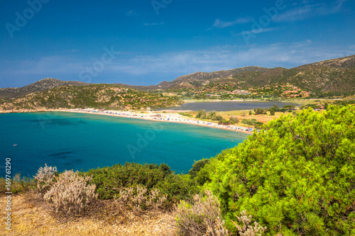 Sa Colonia beach, Chia resort, Sardinia, Italy