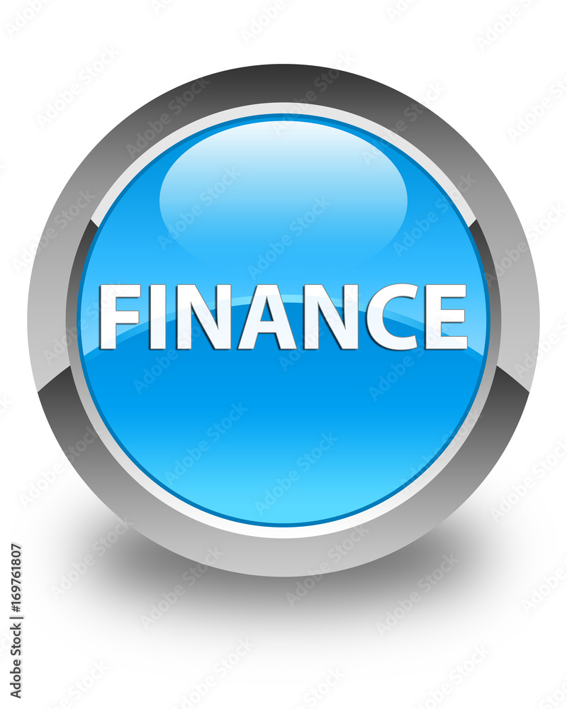 Finance glossy cyan blue round button Finance glossy cyan blue round button