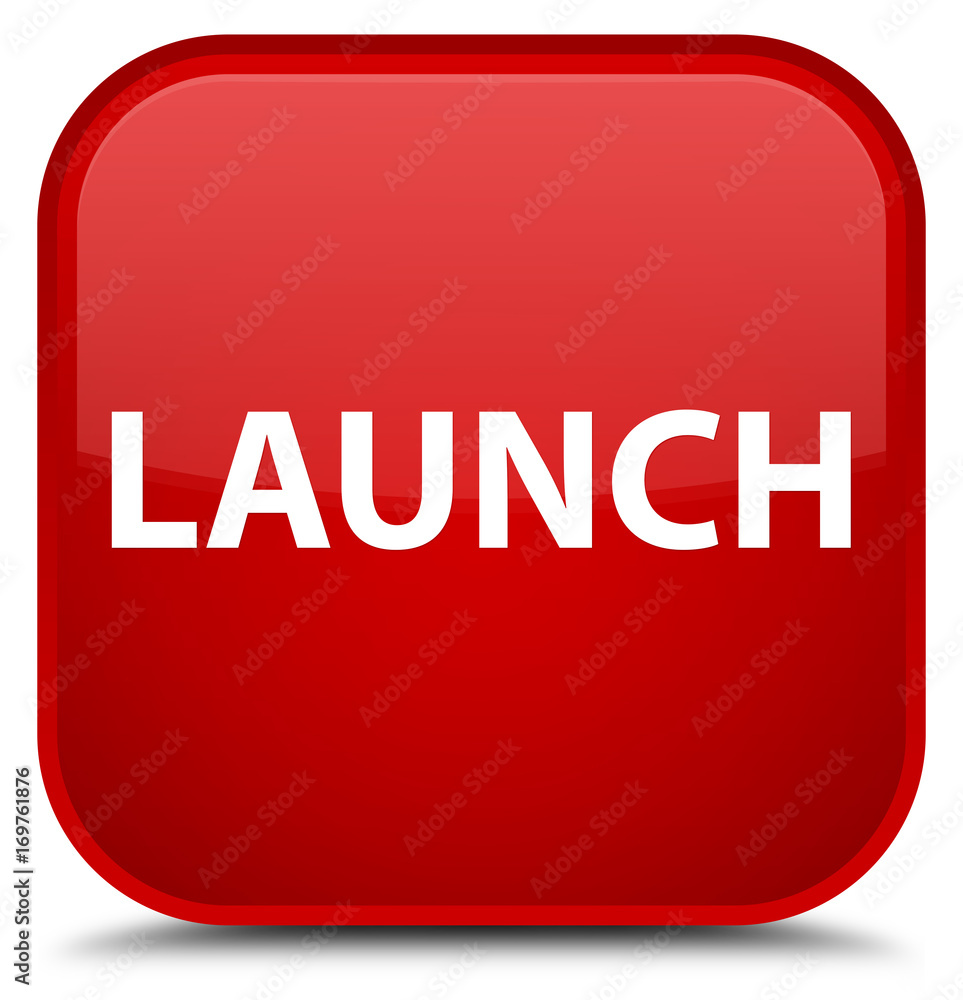 Launch special red square button Launch special red square button
