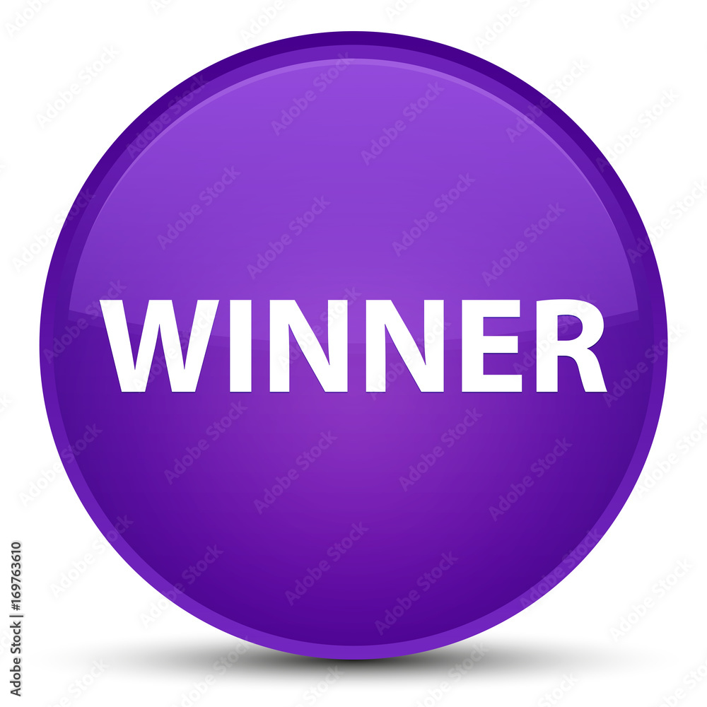 Winner special purple round button Winner special purple round button