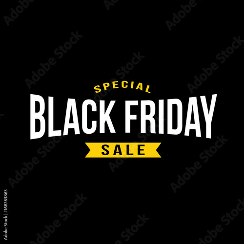 Special Black Friday Sale Vector Typography Illustration © IrisImages