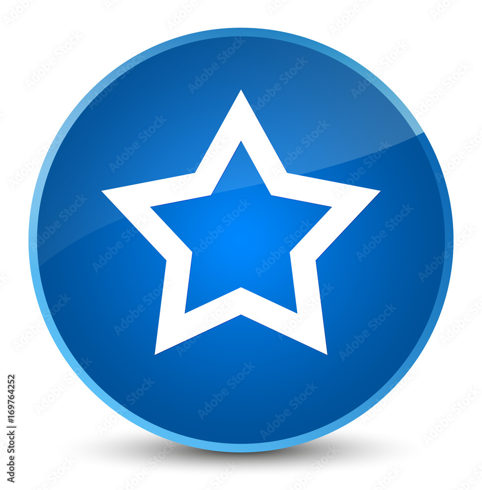 Star icon elegant blue round button Star icon elegant blue round button