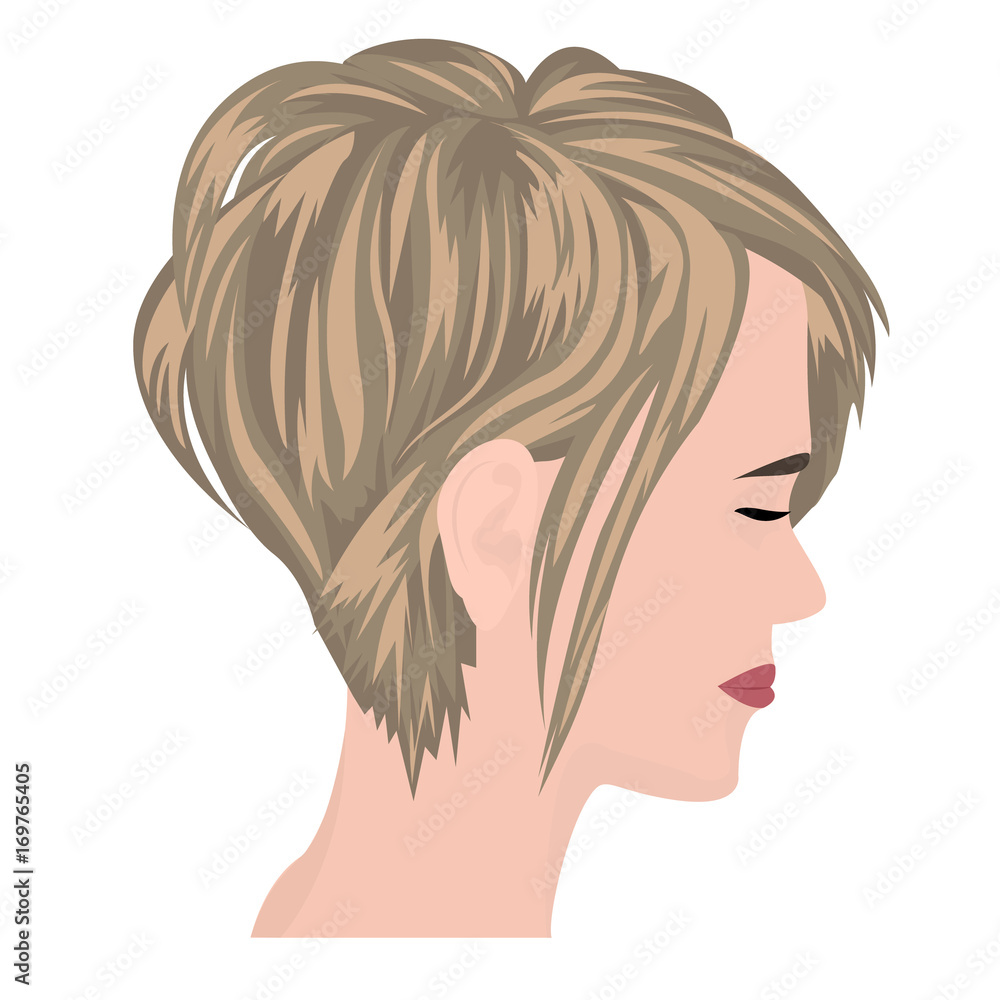 Bob haircut vector illustration Bob haircut vector illustration