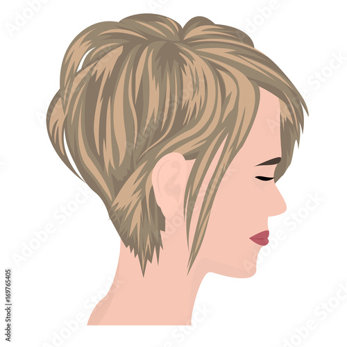 Bob haircut vector illustration